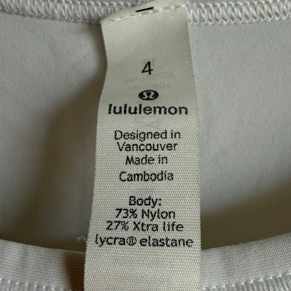 Lululemon Strong Rays Short Sleeve white size 4 - Picture 6 of 11